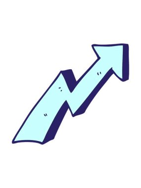 karikatür karalama iş büyüme okunun dönen hareket animasyonu