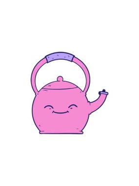 Çaydanlık çiziminin gösterişli satış animasyonu