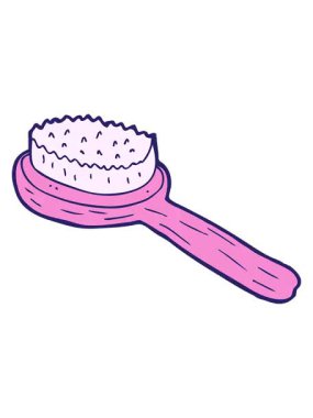 Çizgi film eski fırçasının efekt canlandırmasını göster