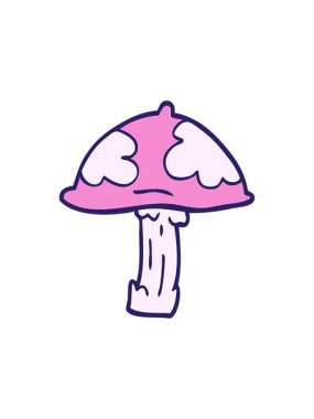 Çizgi film karikatürünün yıldız patlaması etkisi zehirli mantar dışkısı