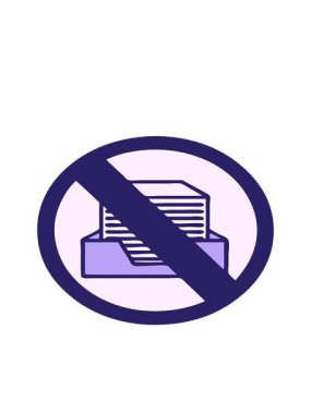 Kağıtsız bir ofis sembolünün sevimli çizgi filminin hareketli animasyonu