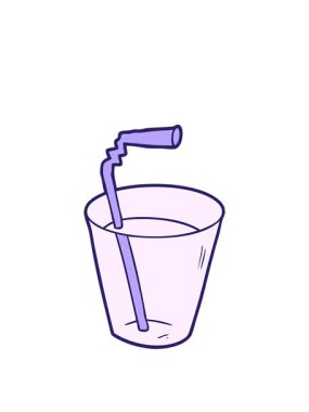 Çizgi film içeceğinin animasyonunu samanla genişletiyor.