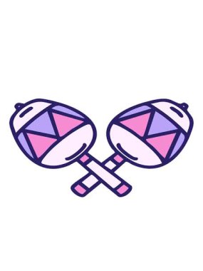 Brezilya marakas enstrümanının hareketli animasyonu