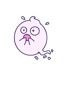 Cadılar bayramı heyecanıyla ürkmüş tatlı, korkmuş bir hayaletin çizgi filminin yükselişi ve yüzüşü