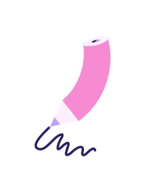 Bir karikatür kalem yazısının basınçlı canlandırması