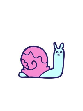 Yanıp sönen radyal çizgiler çizgi film animasyonu karalama salyangozu