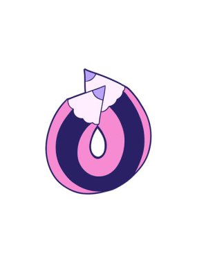 Çizgi film eğri kalemin bölünme etkisi animasyonu