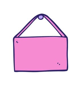 Kalk ve çizgi film animasyonunu uçur. Boş işaret.