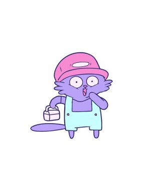 Çizgi film yapımcısının öğle yemeği için durduğu animasyon.