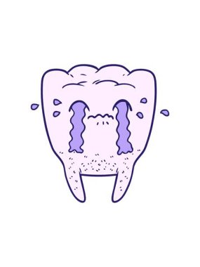 Çizgi film dişlerinin ağlamasının yıldız patlaması etkisi
