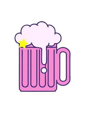 Parlayan yıldızlar ikonik dövme şeklindeki bira tankardının animasyonunu etkiler.