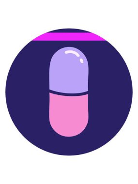 bir hapın görüntüsünün canlandırmasını güçlendir