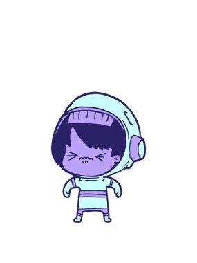 Kızgın bir uzay kızının animasyonunu genişletiyorum.