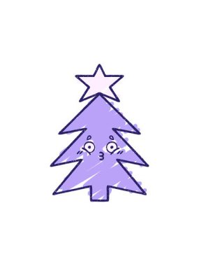 Noel Ağacı Tebeşir çizgi filminin yıldız patlaması etkisi animasyonu