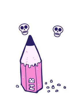 karikatür kalem koçanı animasyonu