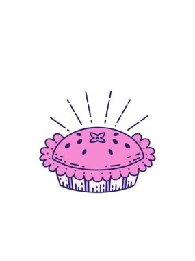 Yanıp sönen radyal çizgiler geleneksel dövmenin canlandırması inanılmaz bir turta.