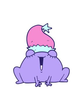 Noel kurbağası çizgi filminin animasyonunu salla ve durdur