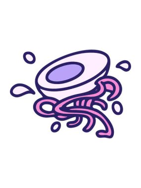 Erişte ve yumurtanın bazı malzemelerinin animasyonunu durdurup duraklat