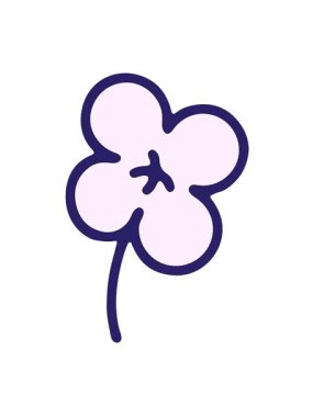 Çiçek çiziminin titreşimli hareketli animasyonu