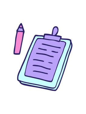 karikatür karalama panosunun basınçlı animasyonu