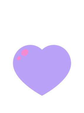 kalp sembolü çiziminin animasyonunu büyütüyor