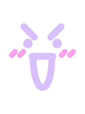 muzaffer ortalama yüz simgesinin neon ışık efekti canlandırması