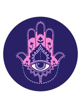 Bir hamza tasarımının ikonik dövme görüntüsünün ışık efekti animasyonu