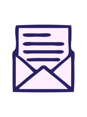 Sevimli bir harf ve zarf tasarımının animasyonunu salla ve durdur