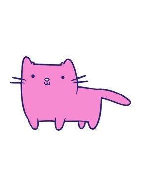 Kedi çizgi filminin titreşimli animasyonu