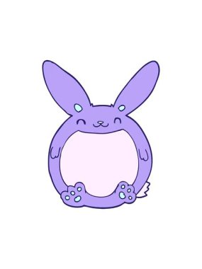 el çizimi tavşanın pixelize etkisi