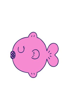 Çizgi roman tarzı çizgi film balığının animasyonunu genişletiyorum.