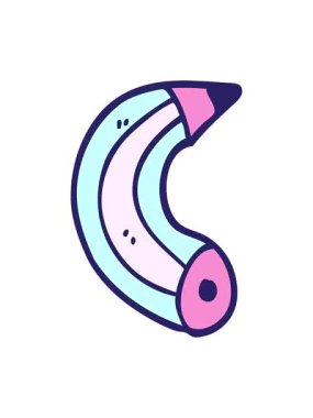 Titreyen el çizimi çizgi film karakteri.