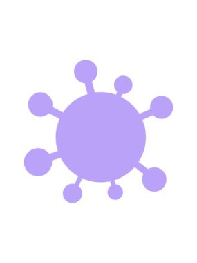 Virüs çizgi filminin basıncını arttıran animasyon