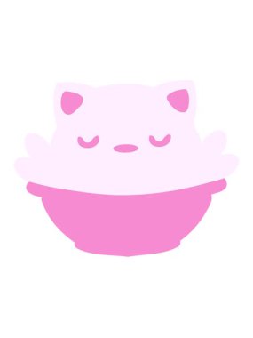 Tatlı kedi pudinginin hareketli animasyonu