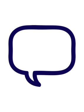 neon ışık efekti çizgi film konuşma baloncuğu simgesinin canlandırması