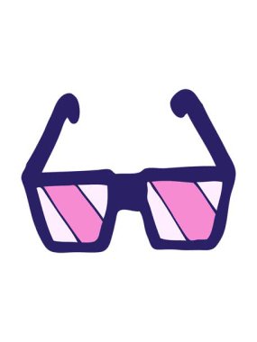 çizgi film gözlüklerinin hareketli animasyonu