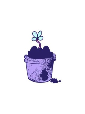 karikatür saksısının yıldız patlaması etkisi animasyonu