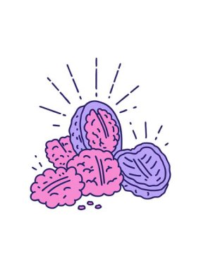 Radyasyon dövmeli kabuklu ceviz hareketli animasyonu