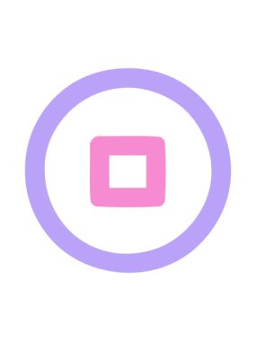 shaking motion animation of stop button symbol icon