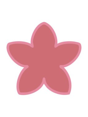 Japon tarzı tek bir çiçek tasarımının animasyonunu bob ve duraklat