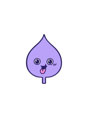 Bir yaprak resminin karikatürünün bölünme etkisi canlandırması