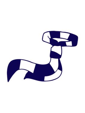 Çizgi film ofis kravatının neon ışık efekti animasyonu