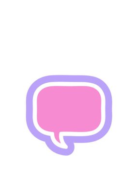 Konuşma baloncuğu simgesinin zıplama hareketi canlandırması