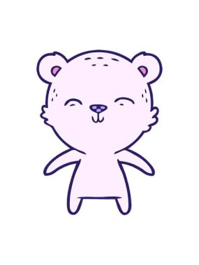 Kutup ayısı çizgi filminin titreyen hareketi