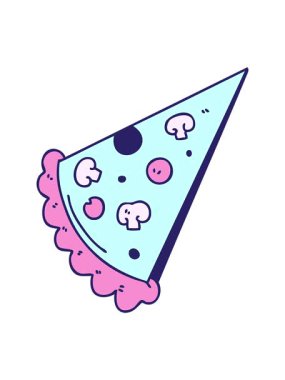 Pizza çiziminin ışık efekti animasyonu