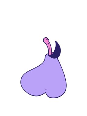 Çizgi film animasyonunu genişletiyorum. Sağlıklı armut.