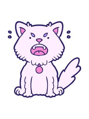 Kızgın kedi çizgi filminin animasyonunu salla ve durdur