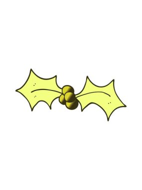 Kutsal bir Noel 'in karikatür çiziminin renk değişimi