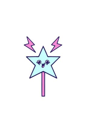 Sihirli değnek çizgi filminin animasyonunu genişletiyor.