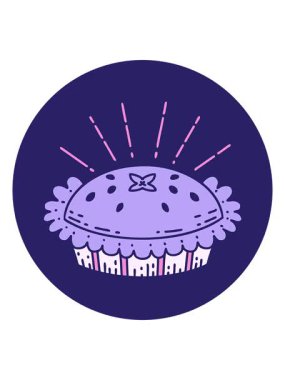 Dövme stili bir ikonun hareketli animasyonu inanılmaz bir turta.